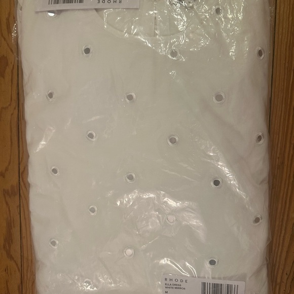 RHODE Ella Dress in White Mirror size Medium - Picture 3 of 5